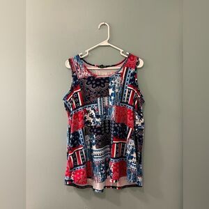 NWOT … ONE STEP UP “Size: 1X” Patriotic Top